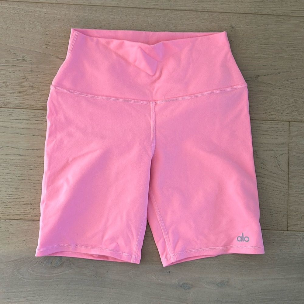 ALO Yoga Pink Bike Shorts
